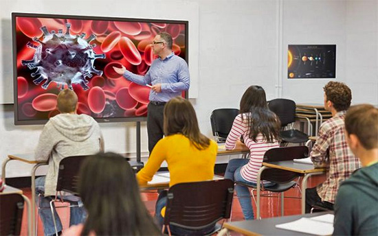 Interactive flat panel displays